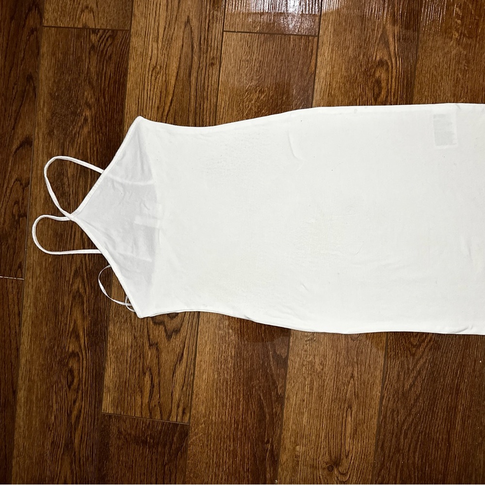 White maxi dress